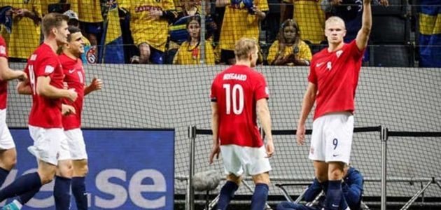 إصابة هالاند وغيابه عن مواجهتي النرويج في تصفيات يورو 2024